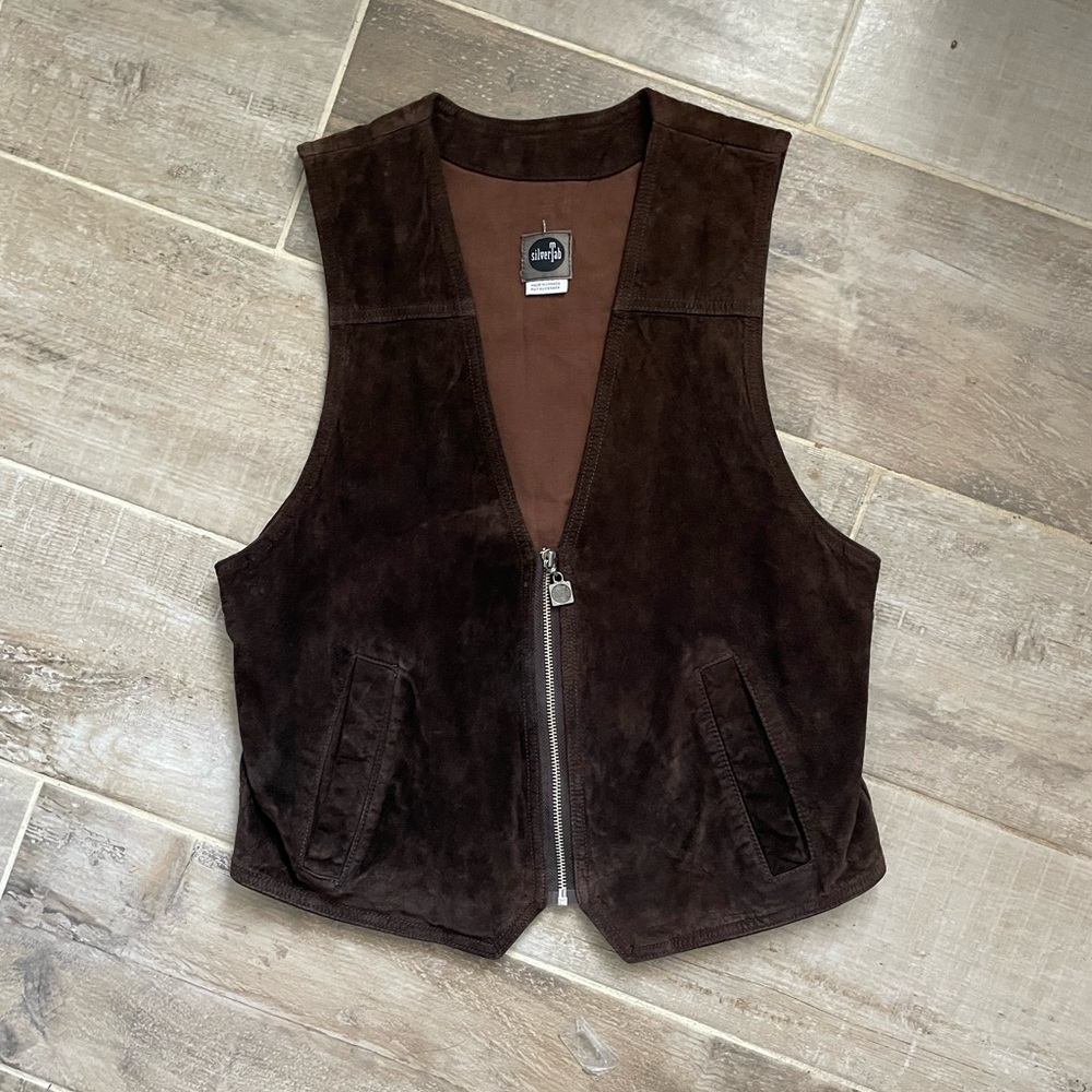 Levi's Dark Brown Suede Leather Vest